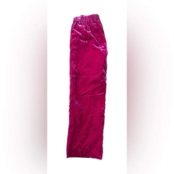 Womens J Crew Pink Velvet Pants - Picture 3 of 4